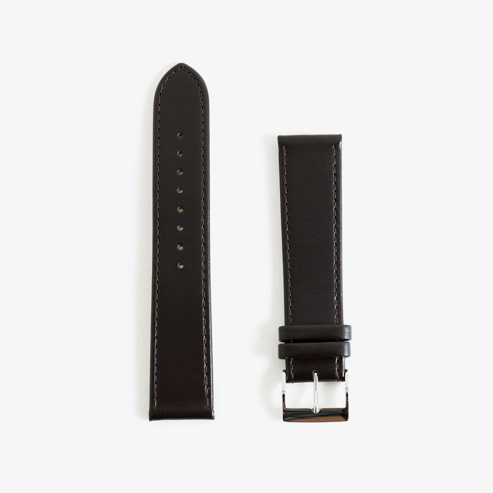 max bill Leather band 20mm – Dark brown｜JUNGHANS