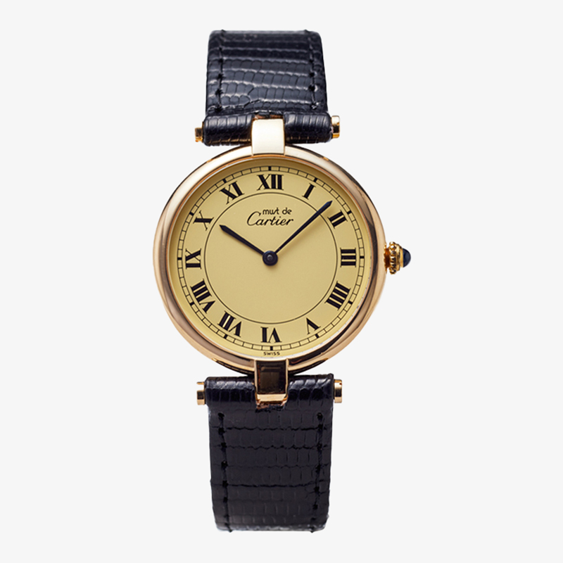 Cartier｜must de Cartier Vendome LM｜Ivory Roman Dial – 90’s｜Cartier (Vintage Watch)