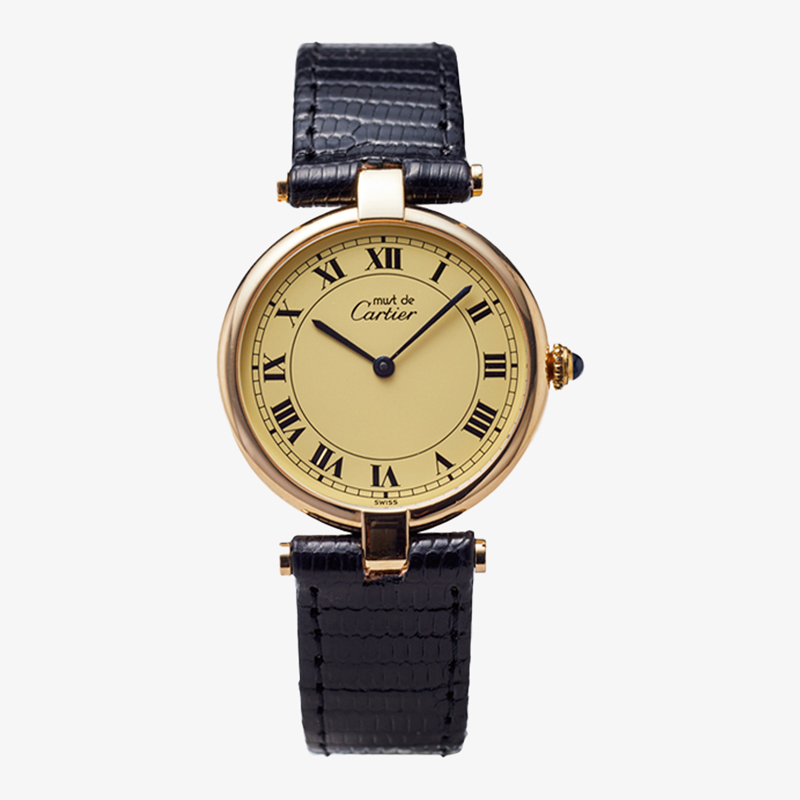 SOLD OUT｜Cartier｜must de Cartier Vendome LM｜Ivory Roman Dial – 90’s｜Cartier (Vintage Watch)