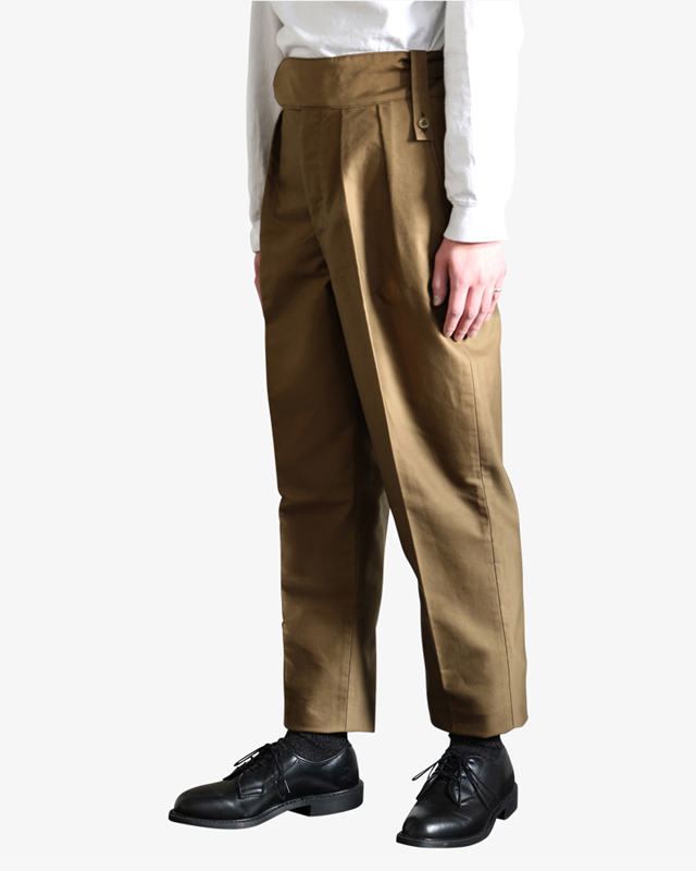 Moleskin｜BELTLESS – KHAKI｜NEAT