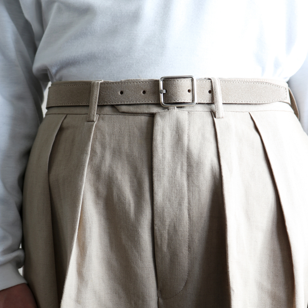 Anderson's for NEAT｜SUEDE BELT - BEIGE｜NEAT