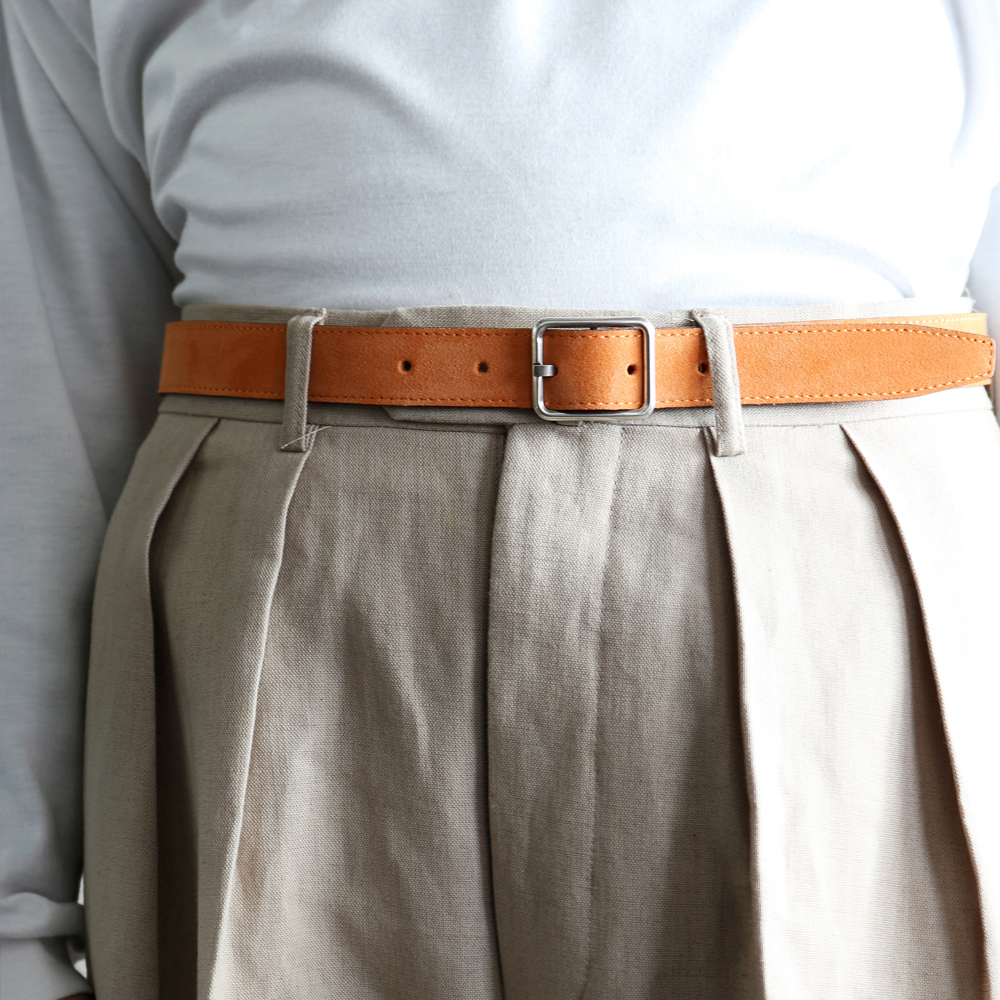 NEAT｜Anderson's for NEAT｜SUEDE BELT - ORANGE｜PRODUCT｜Continuer