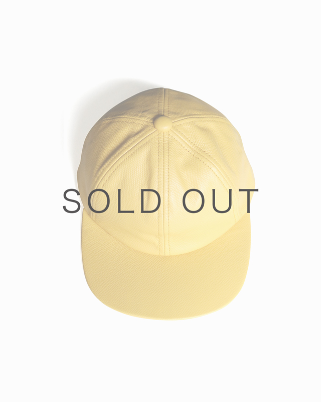 COW LEATHER CAP – Yellow｜COMESANDGOES