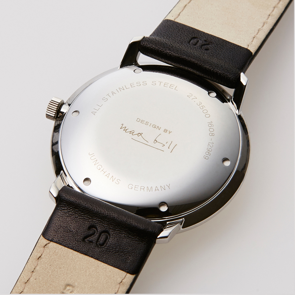 max bill Automatic｜Arabic numerals index｜White-Black｜JUNGHANS