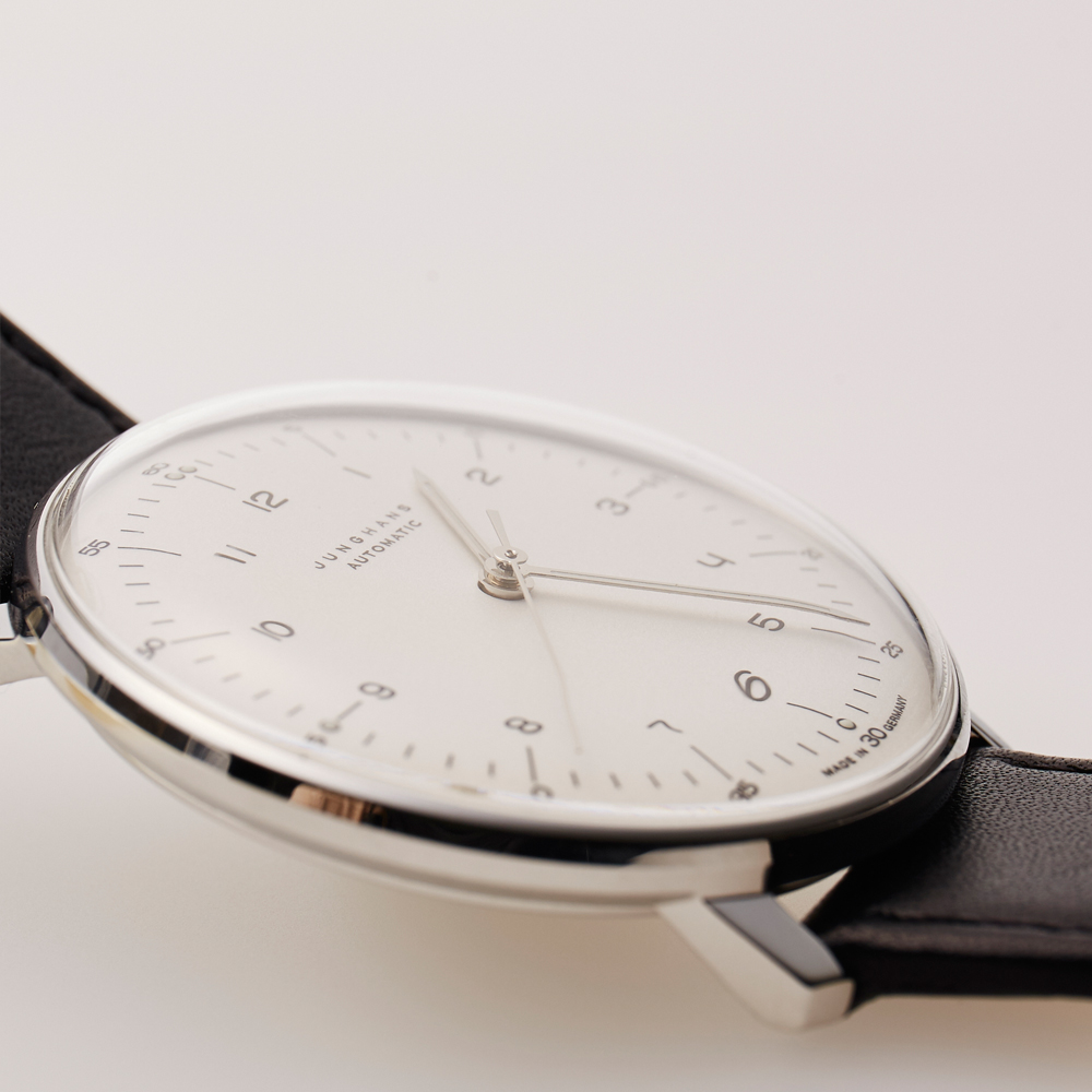 max bill Automatic｜Arabic numerals index｜White-Black｜JUNGHANS