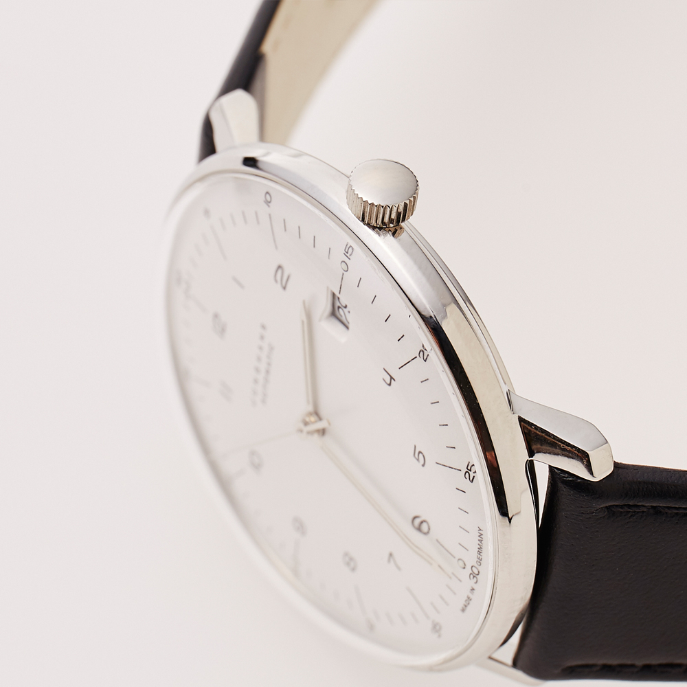 max bill Automatic｜Arabic numerals index｜Date｜White-Black｜JUNGHANS