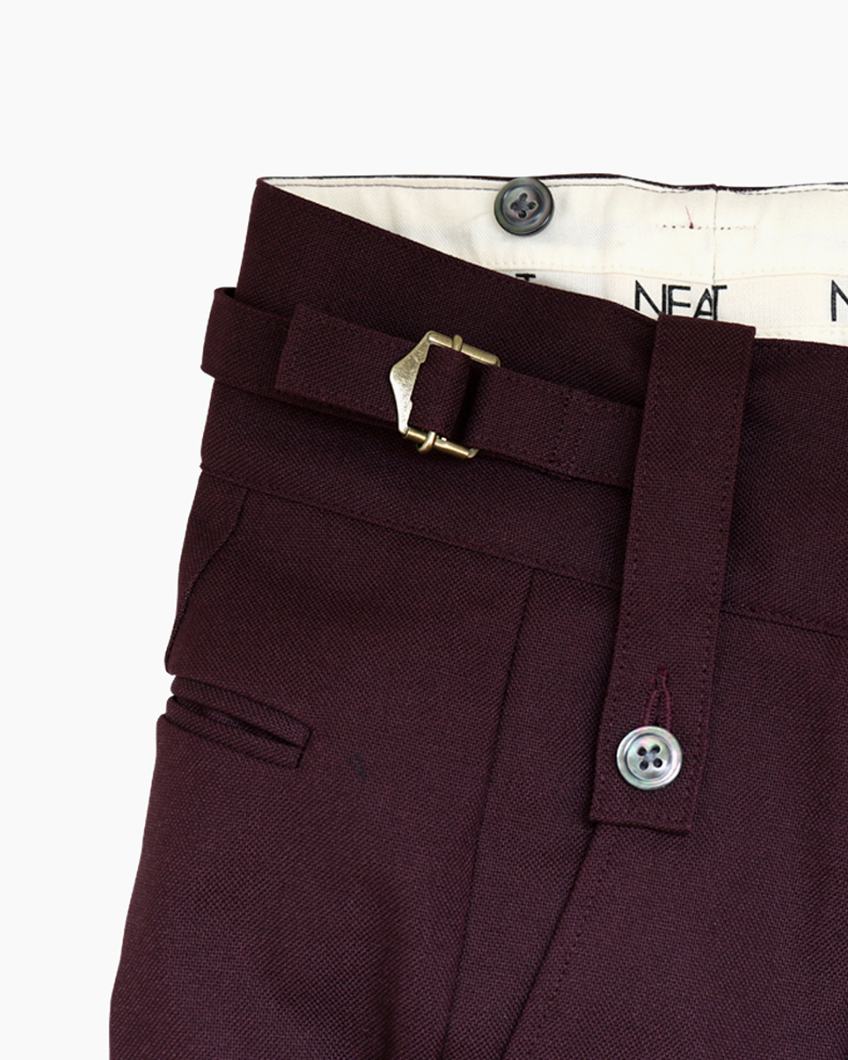 NEAT｜HOPSACK｜BELTLESS - Vintage Bordeaux｜Exclusive｜PRODUCT