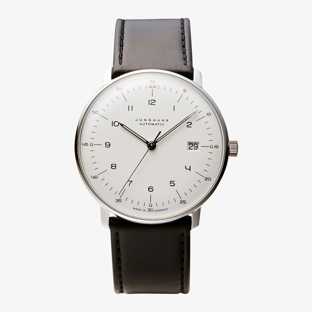 max bill Automatic｜Arabic numerals index｜Date｜White-Black｜JUNGHANS