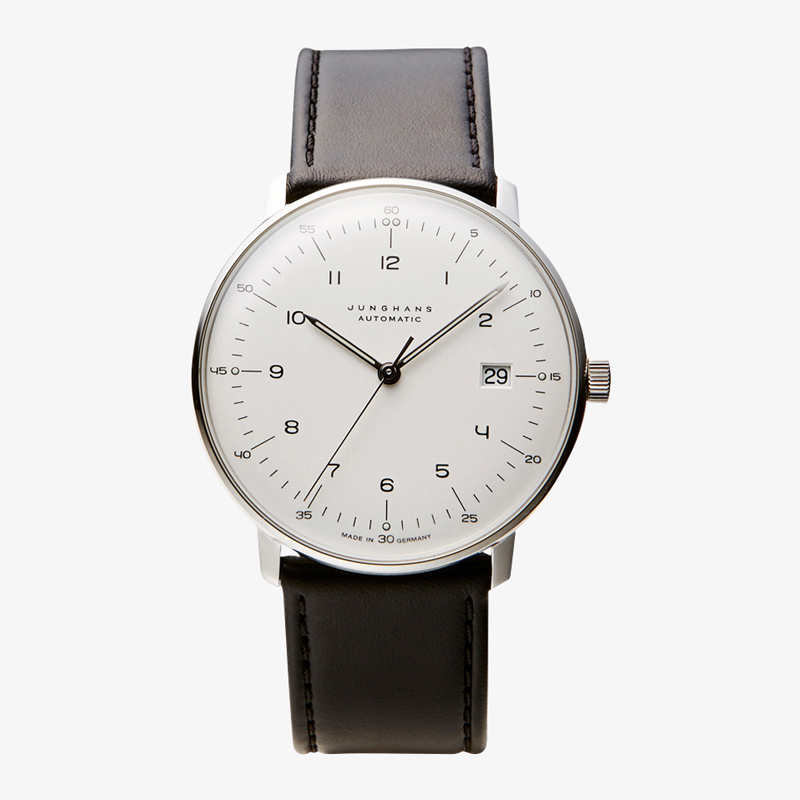 max bill Automatic｜Arabic numerals index｜Date｜White-Black｜JUNGHANS