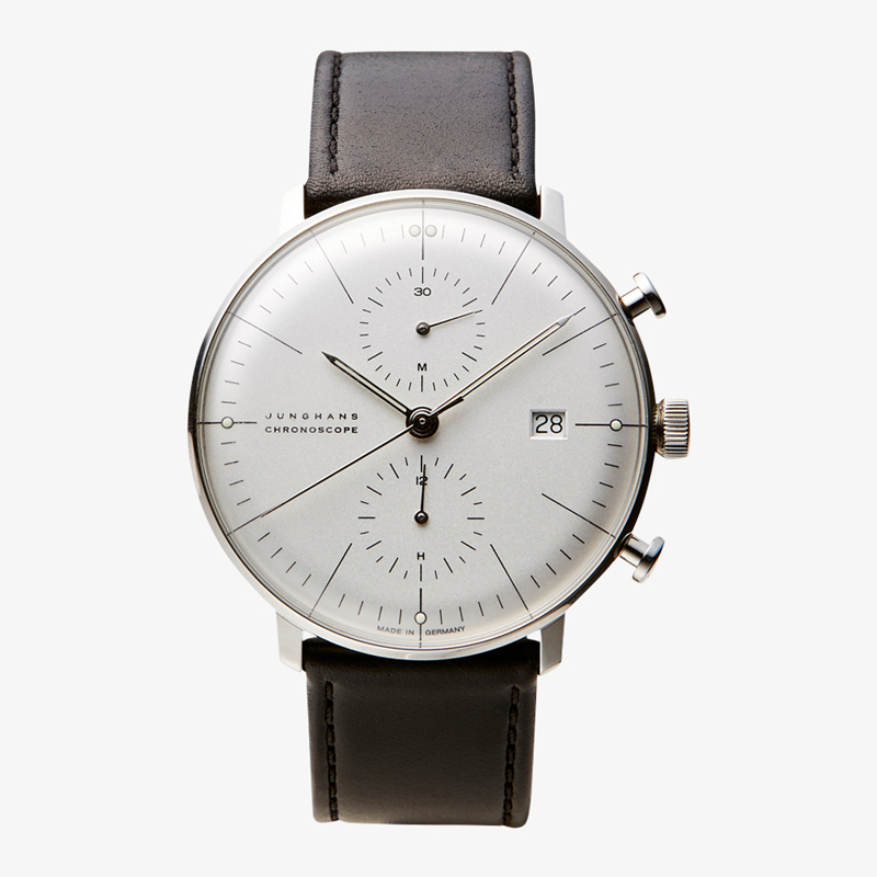 max bill Chronoscope｜White-Black｜JUNGHANS