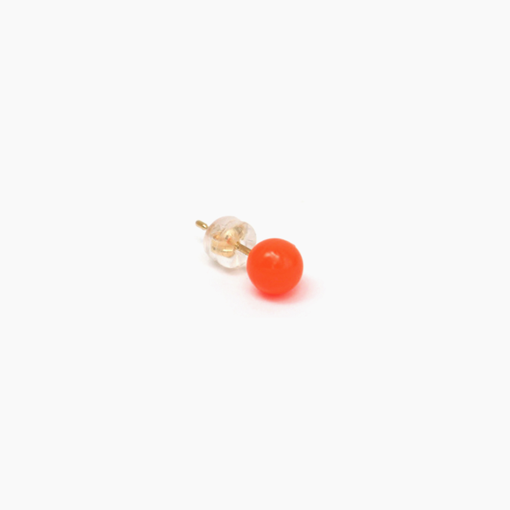 deneb-Ball Bullet pierced earring – Orange｜tmh.