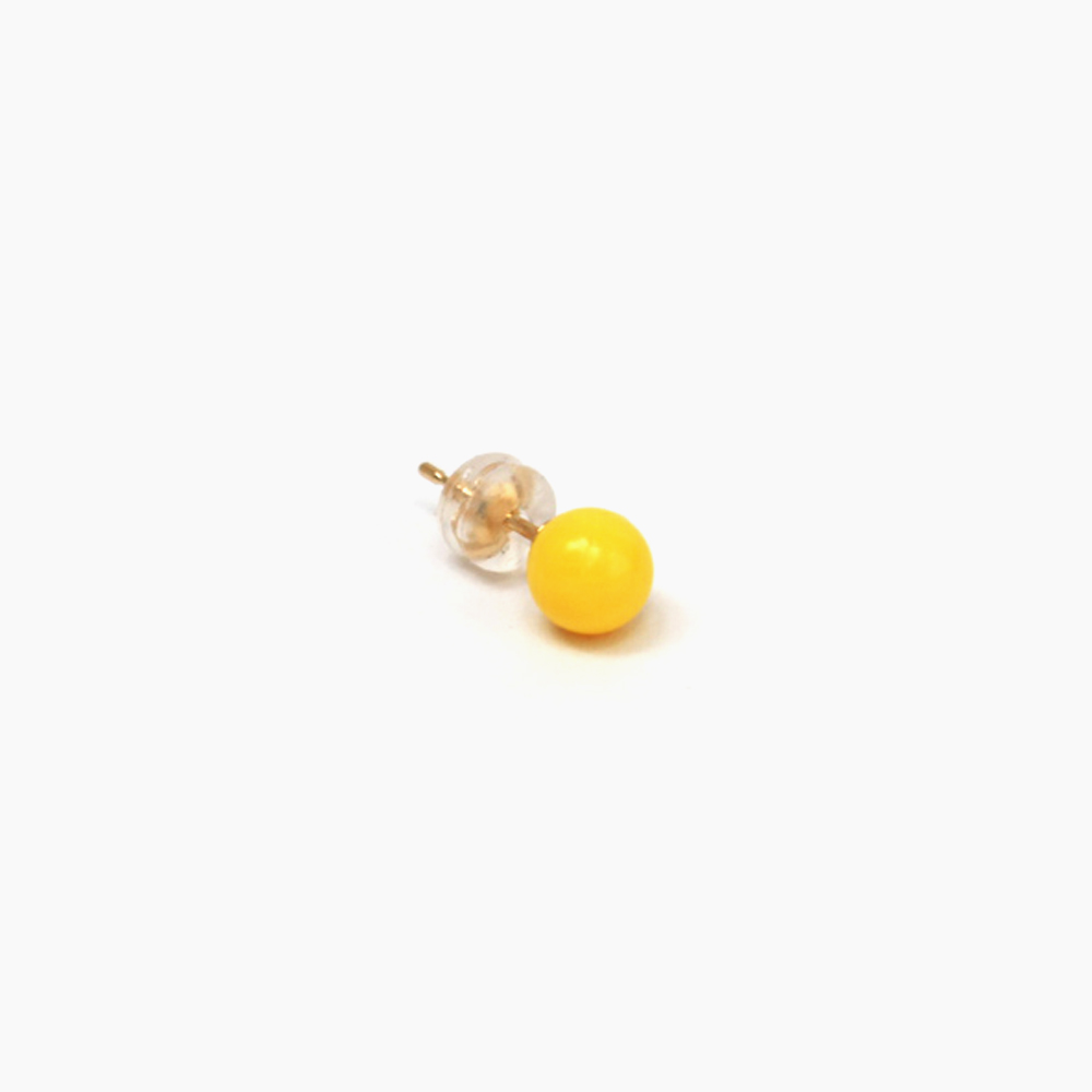 deneb-Ball Bullet pierced earring – Yellow｜tmh.