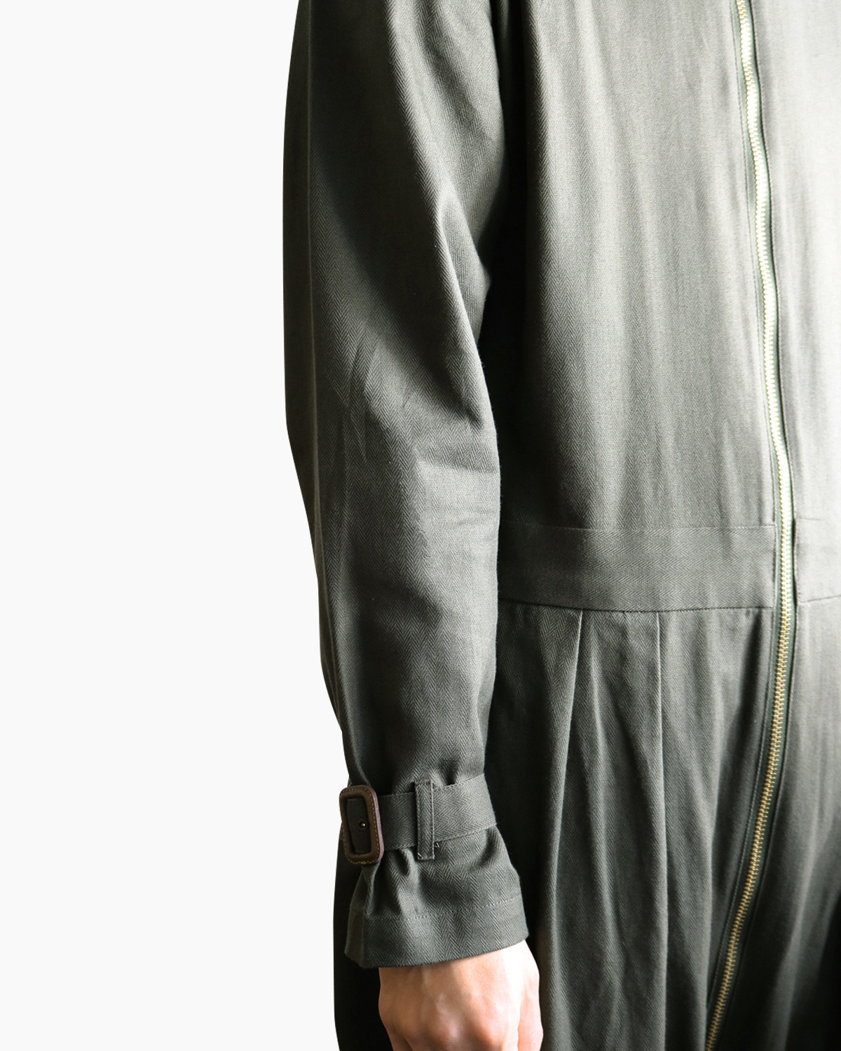 Herringbone｜JUMPSUIT - Olive｜Exclusive｜NEAT