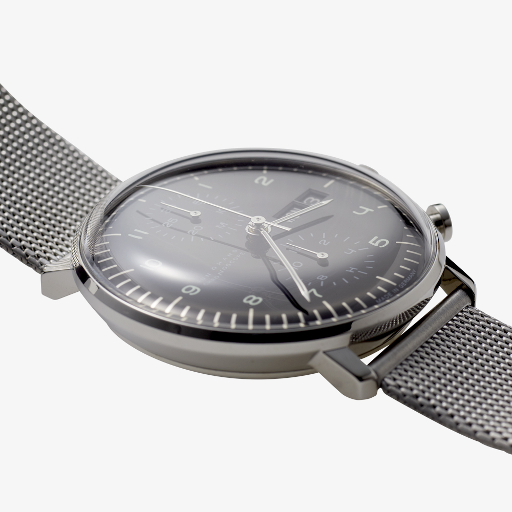 max bill Chronoscope｜Day/Date｜Black-Silver｜JUNGHANS