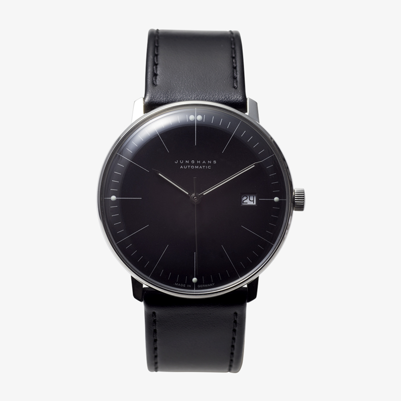 max bill Automatic｜Bar index｜Date｜Black-Black｜JUNGHANS