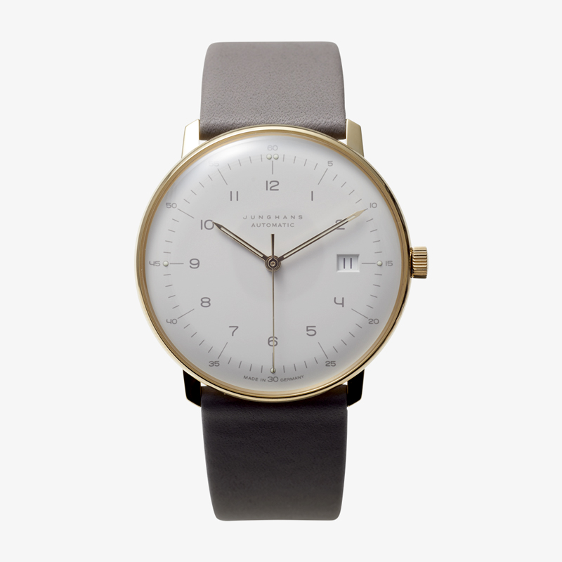 max bill Automatic｜Arabic numerals index｜Date｜White-Gold-Grey｜JUNGHANS