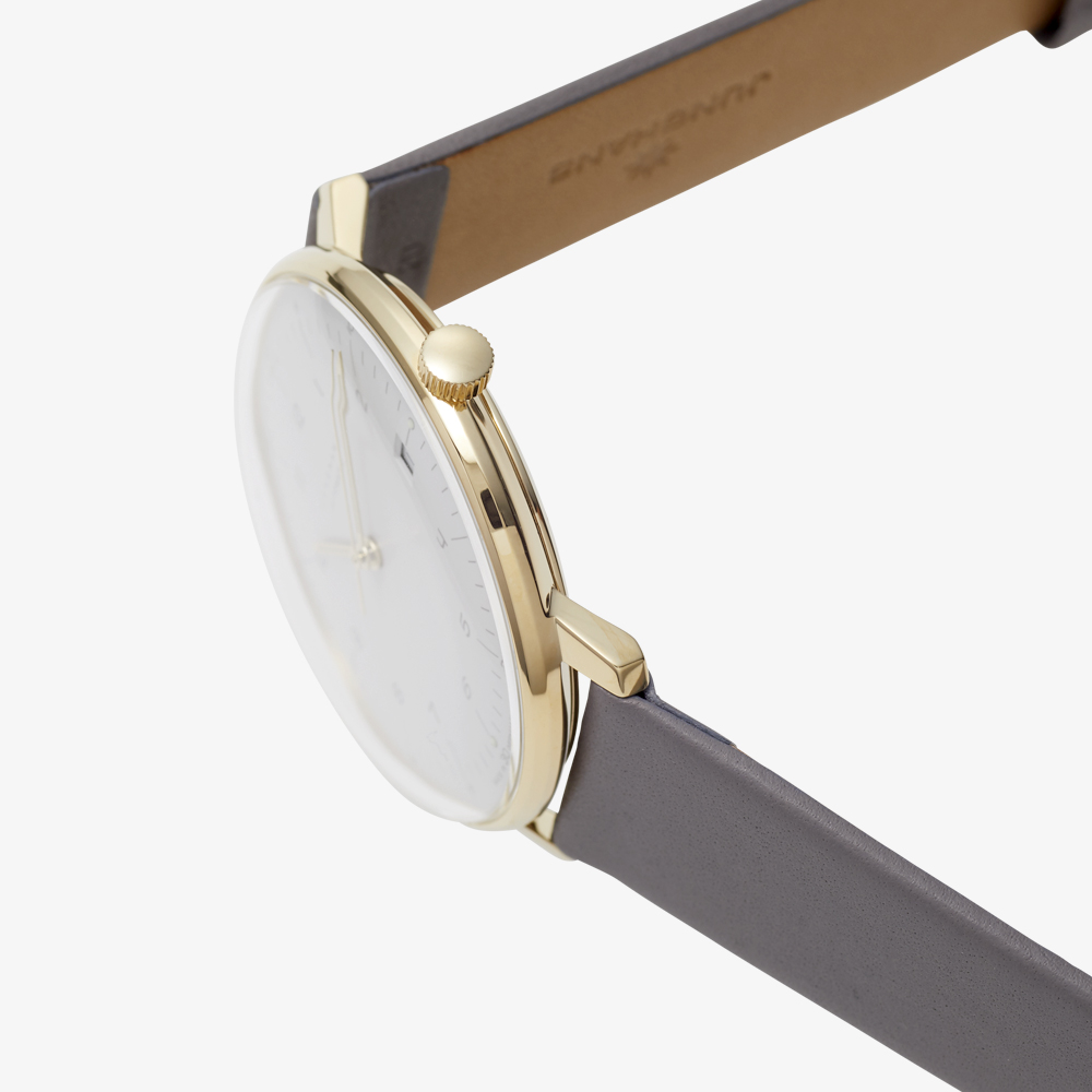 max bill Automatic｜Arabic numerals index｜Date｜White-Gold-Grey｜JUNGHANS