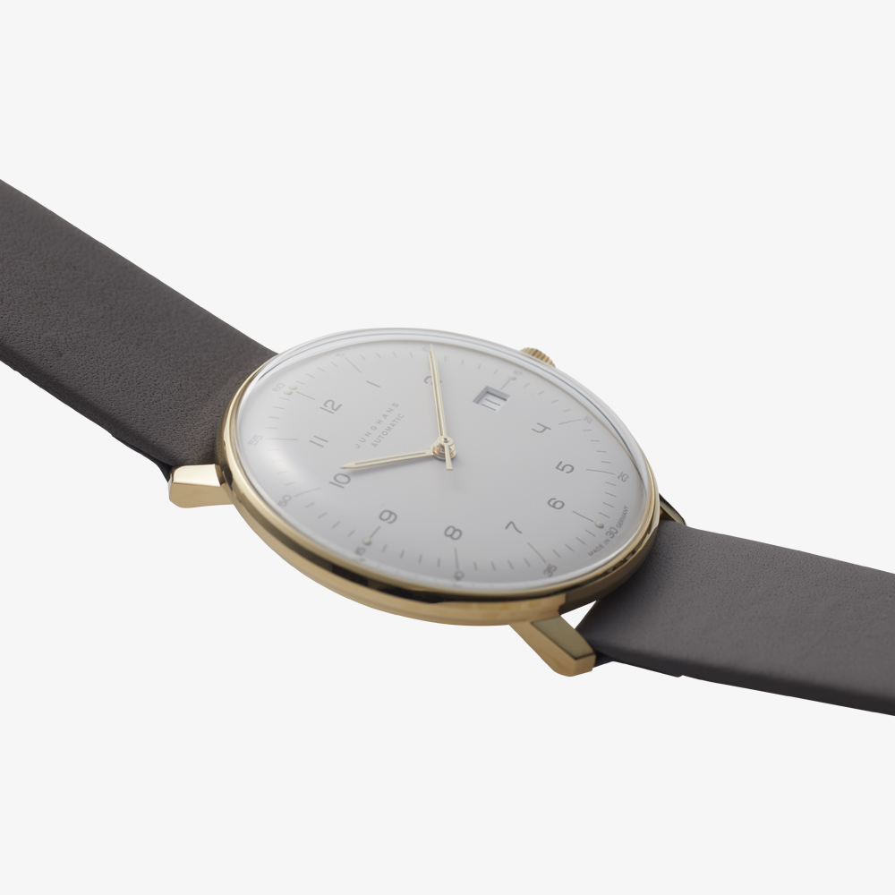 max bill Automatic｜Arabic numerals index｜Date｜White-Gold-Grey｜JUNGHANS