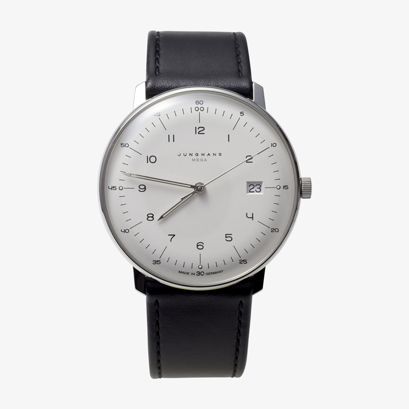 max bill Mega｜Date｜White – Black｜JUNGHANS