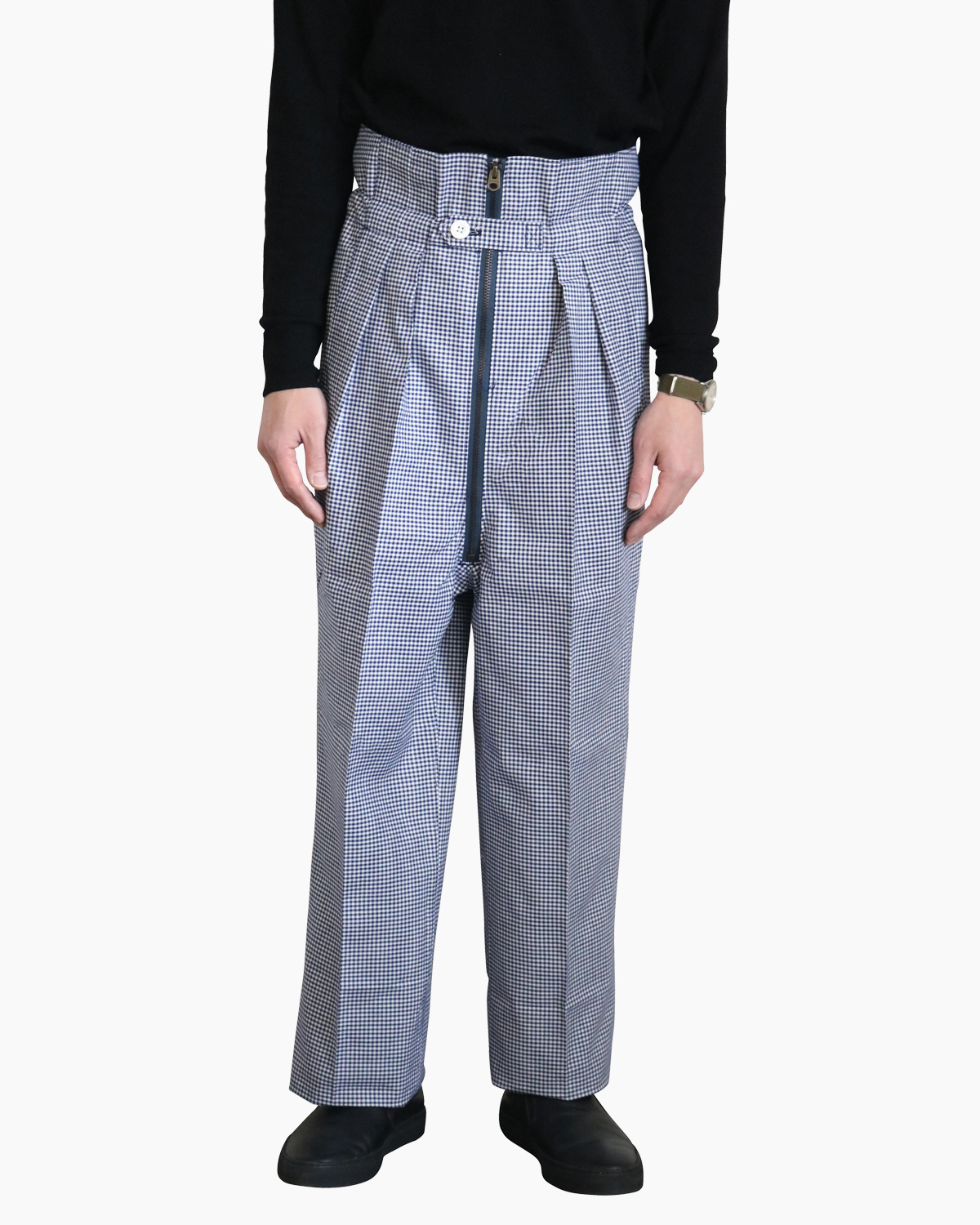 80's VINTAGE GINGHAM｜FLIGHT - NAVY×WHITE｜NEAT