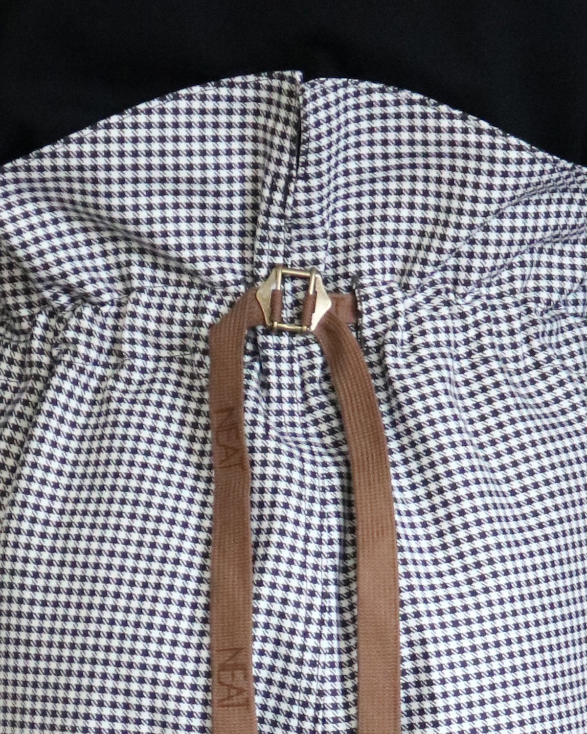 80's VINTAGE GINGHAM｜FLIGHT - BROWN×WHITE｜NEAT