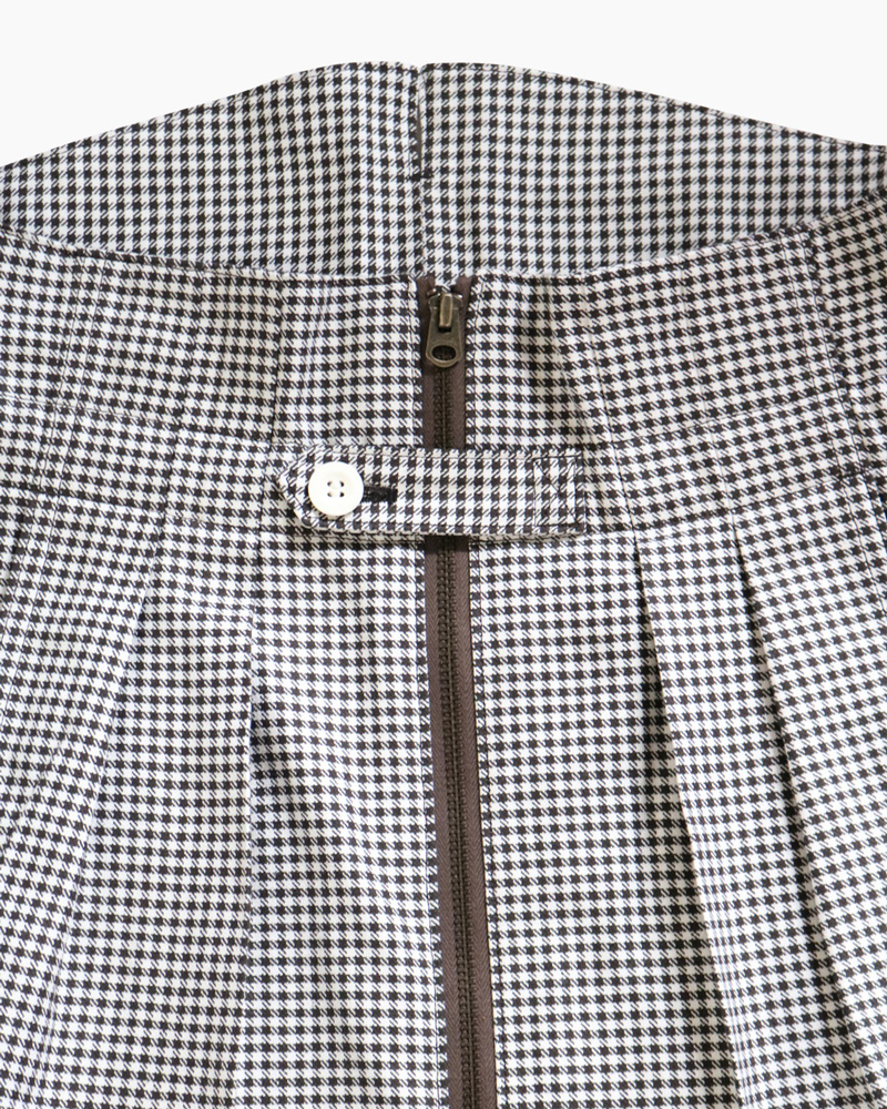 80's VINTAGE GINGHAM｜FLIGHT - BROWN×WHITE｜NEAT