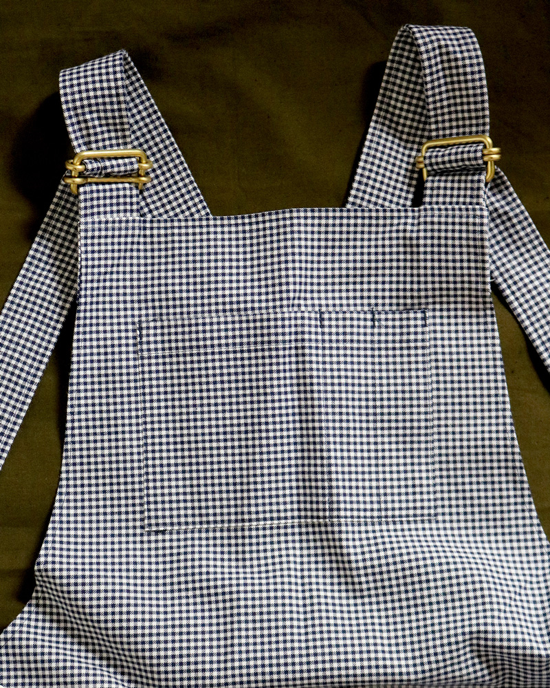 80's VINTAGE GINGHAM｜OVERALLL - NAVY×WHITE｜NEAT