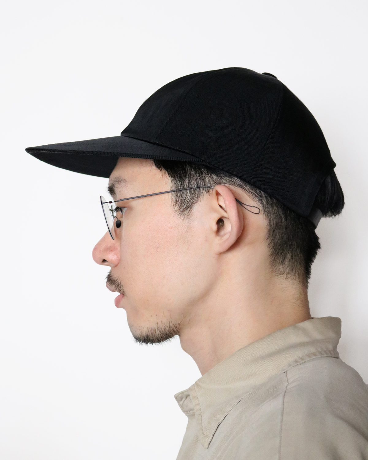 LONG BRIM CAP - BLACK｜COMESANDGOES