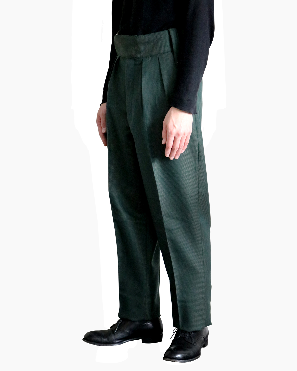 FOX BROTHERS Plain｜BELTLESS - Green｜NEAT