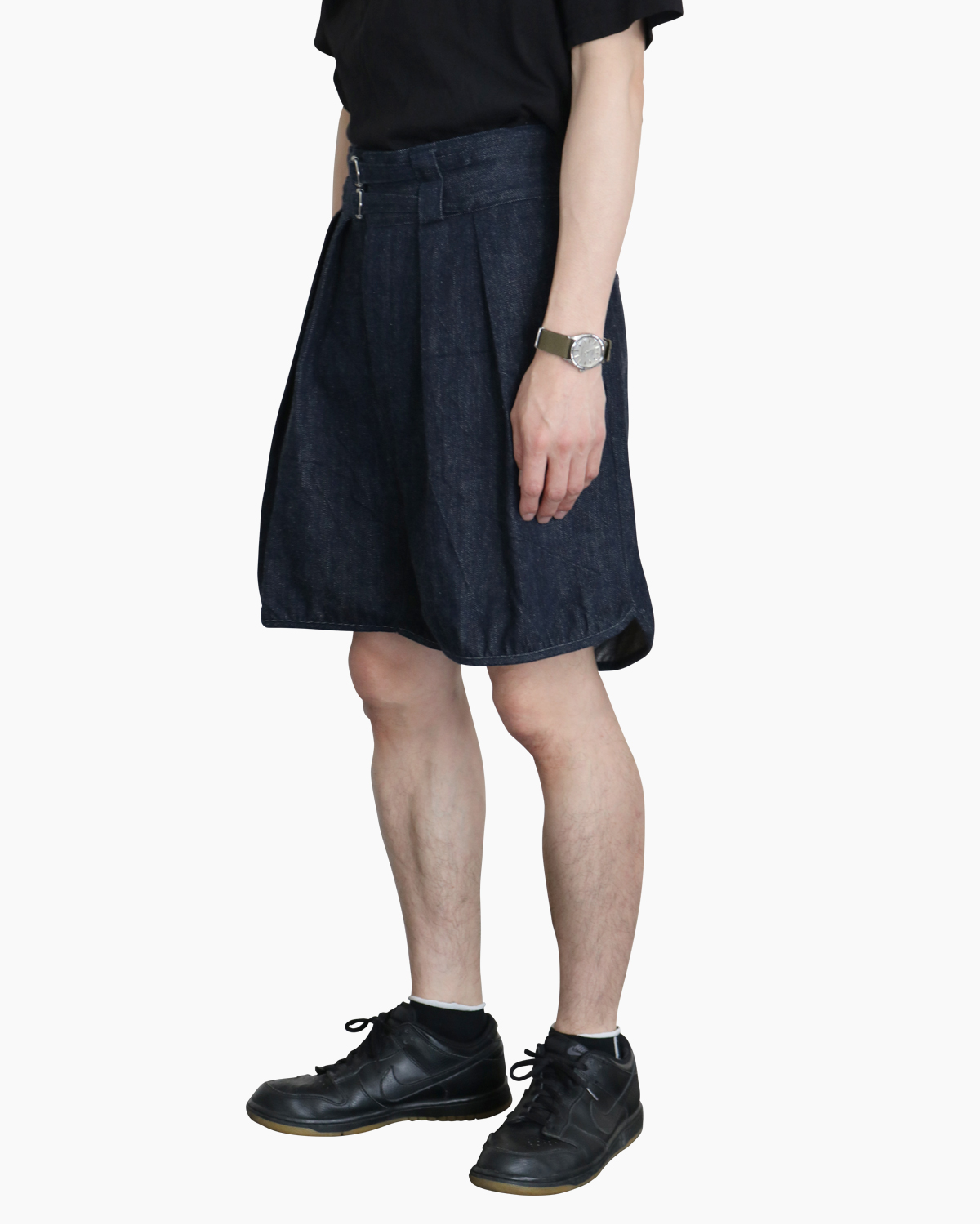 DENIM｜GURKHA SHORTS - NAVY｜NEAT