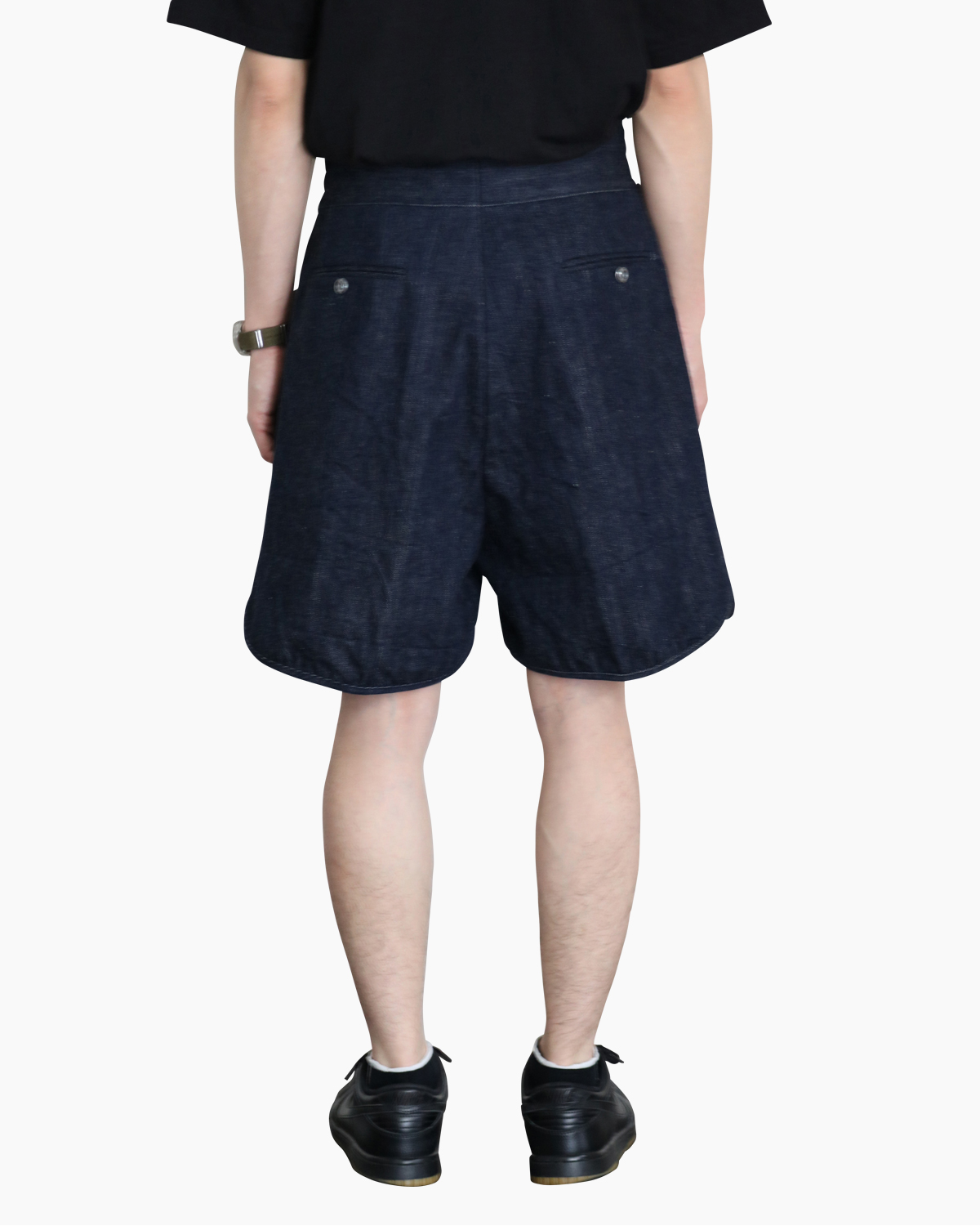 DENIM｜GURKHA SHORTS - NAVY｜NEAT