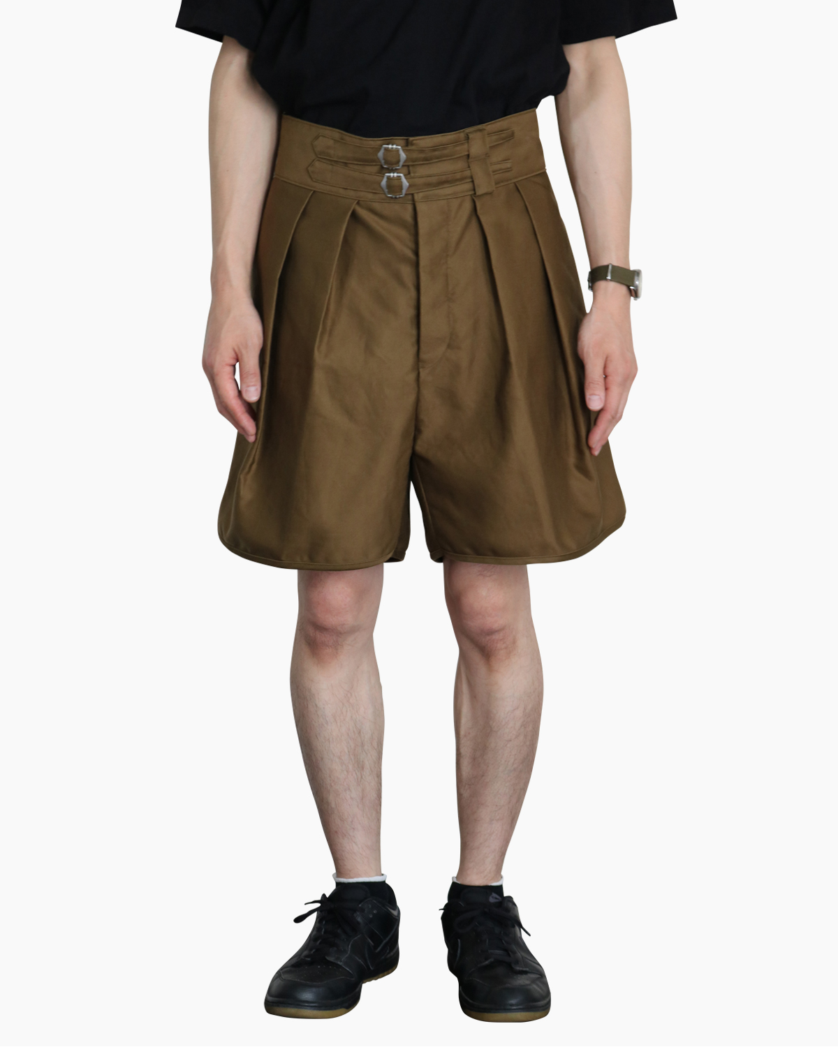 GIZA MOLESKIN｜GURKHA SHORTS - KAHKI｜NEAT