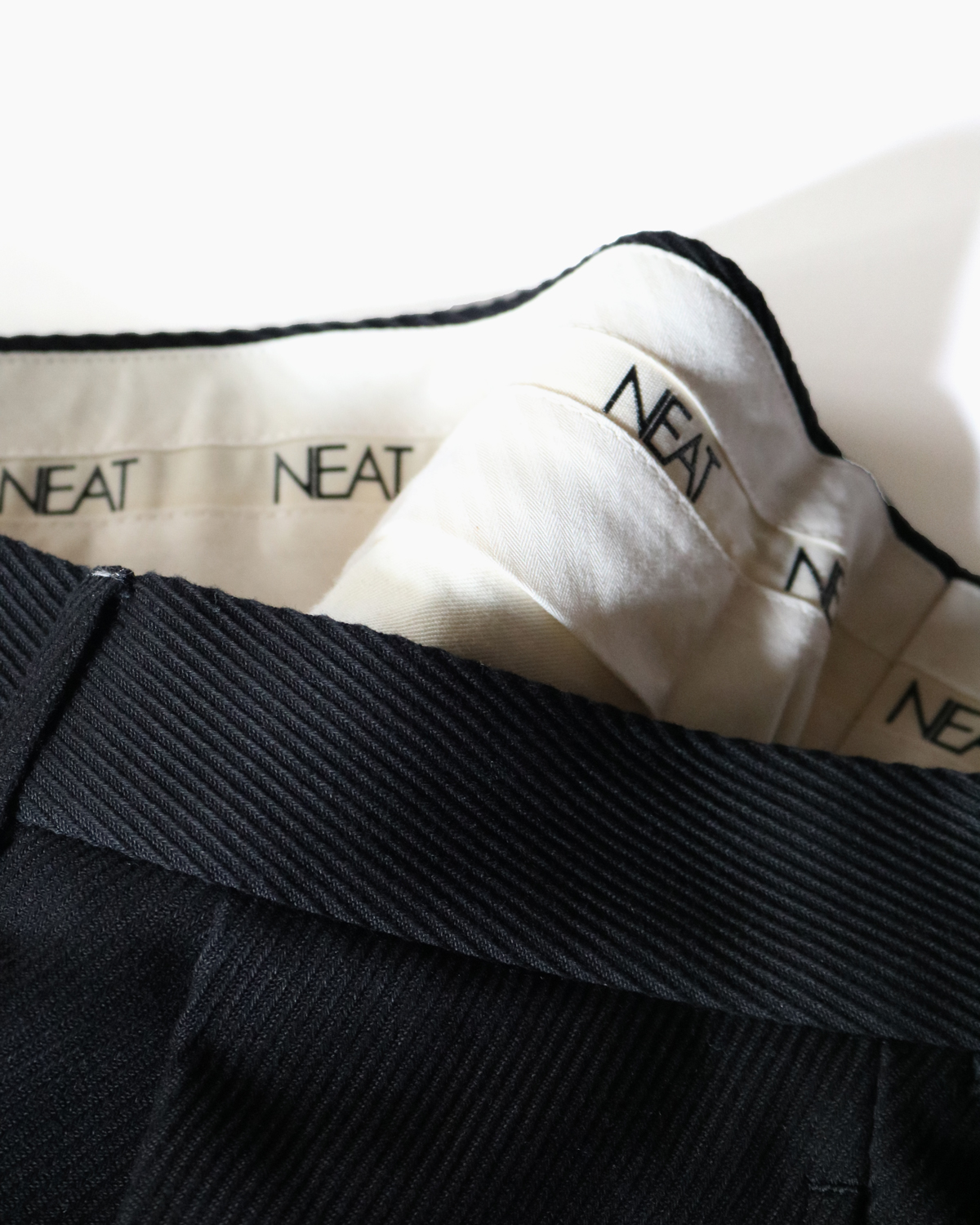 NEAT Cotton Kersey / Beltless (BLACK) | nate-hospital.com