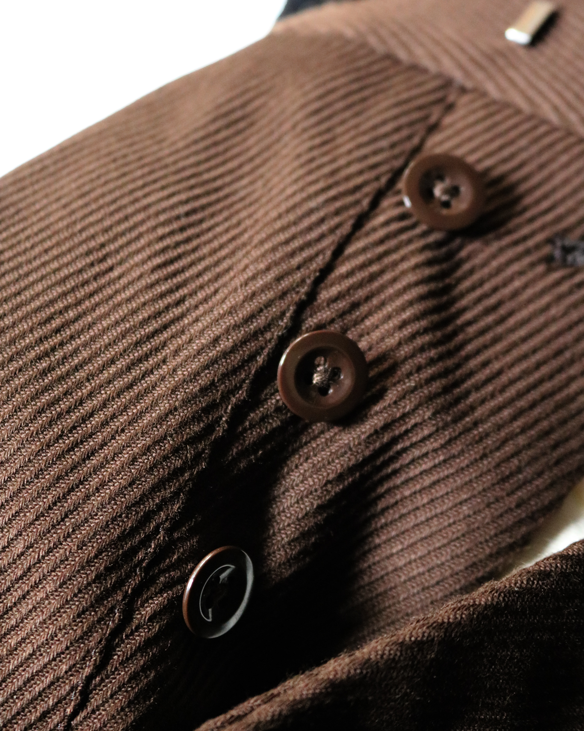 Cotton Kersey｜Brown - Tapered｜NEAT