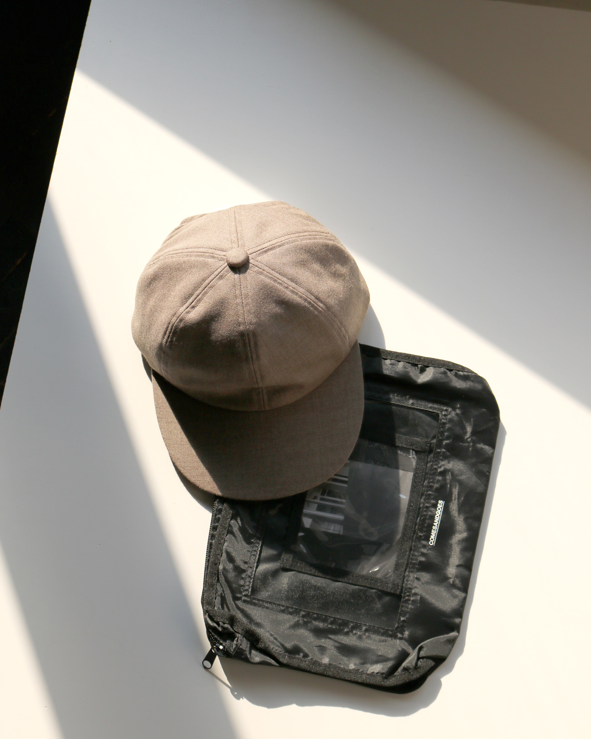 Suit Fabric Cap - Beige｜COMESANDGOES