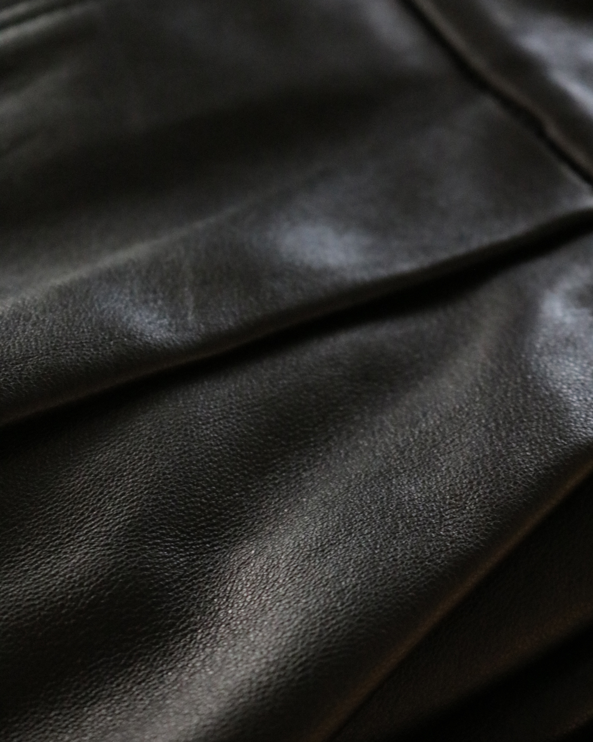 LAMB LEATHER｜WIDE - Black｜NEAT