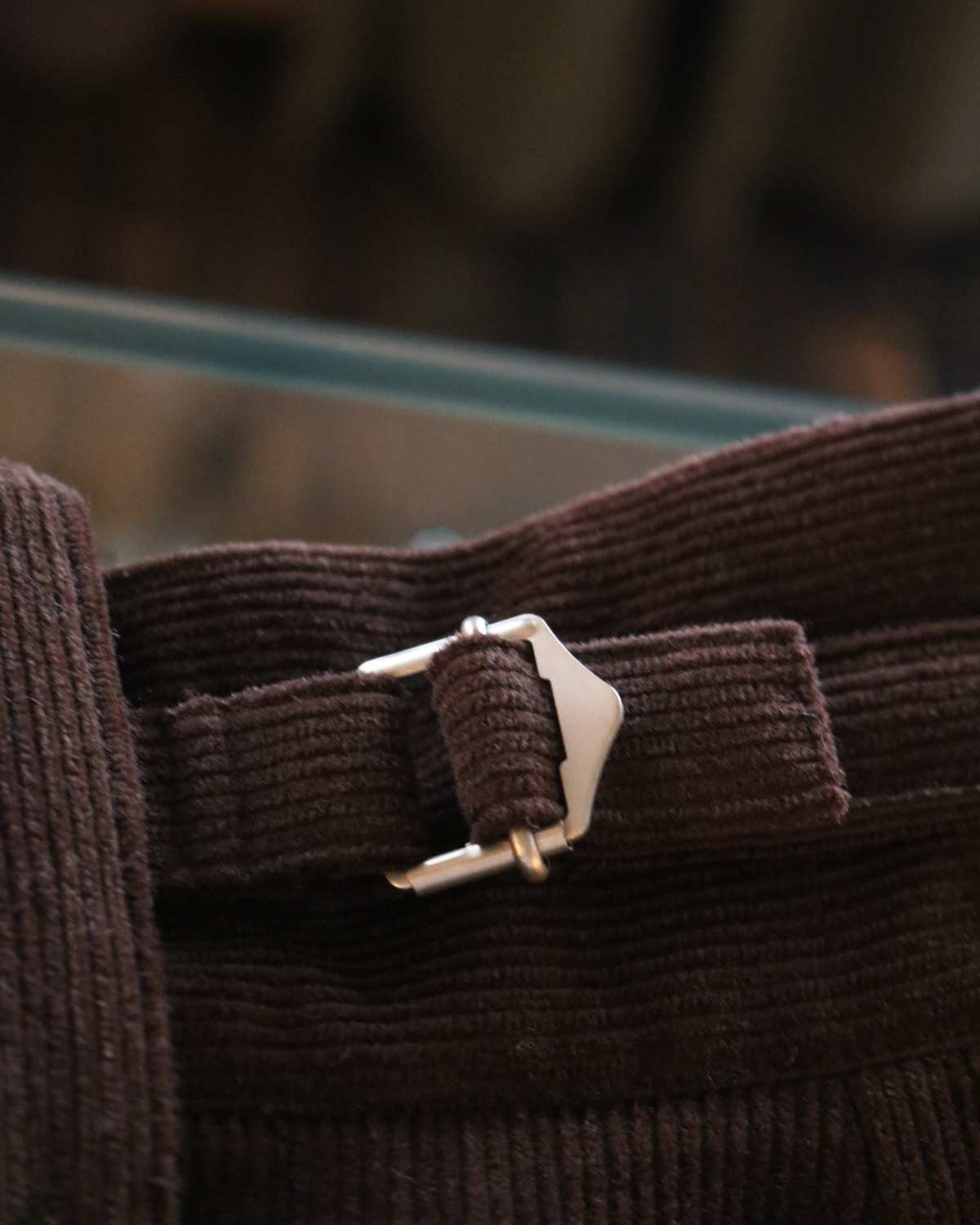 Wool Cotton Corduroy｜BELTLESS - Brown｜NEAT