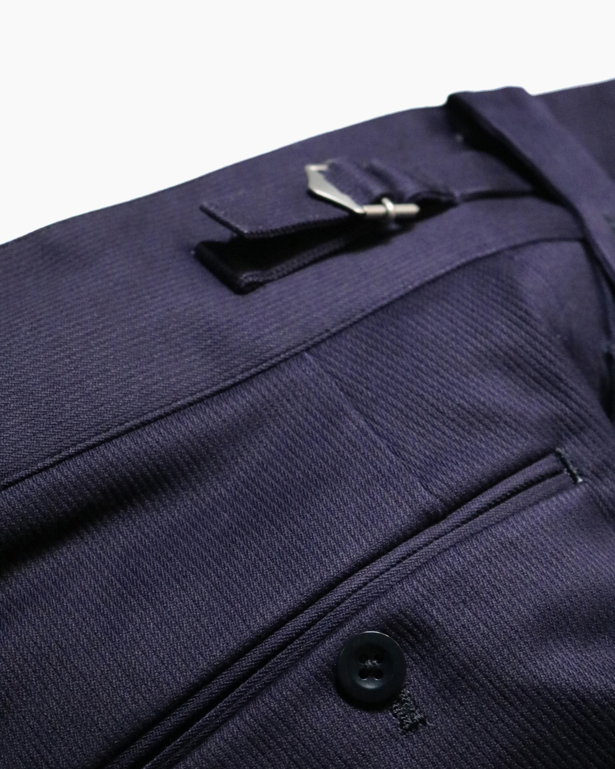 COTTON PIQUE｜BELTLESS - Navy｜NEAT