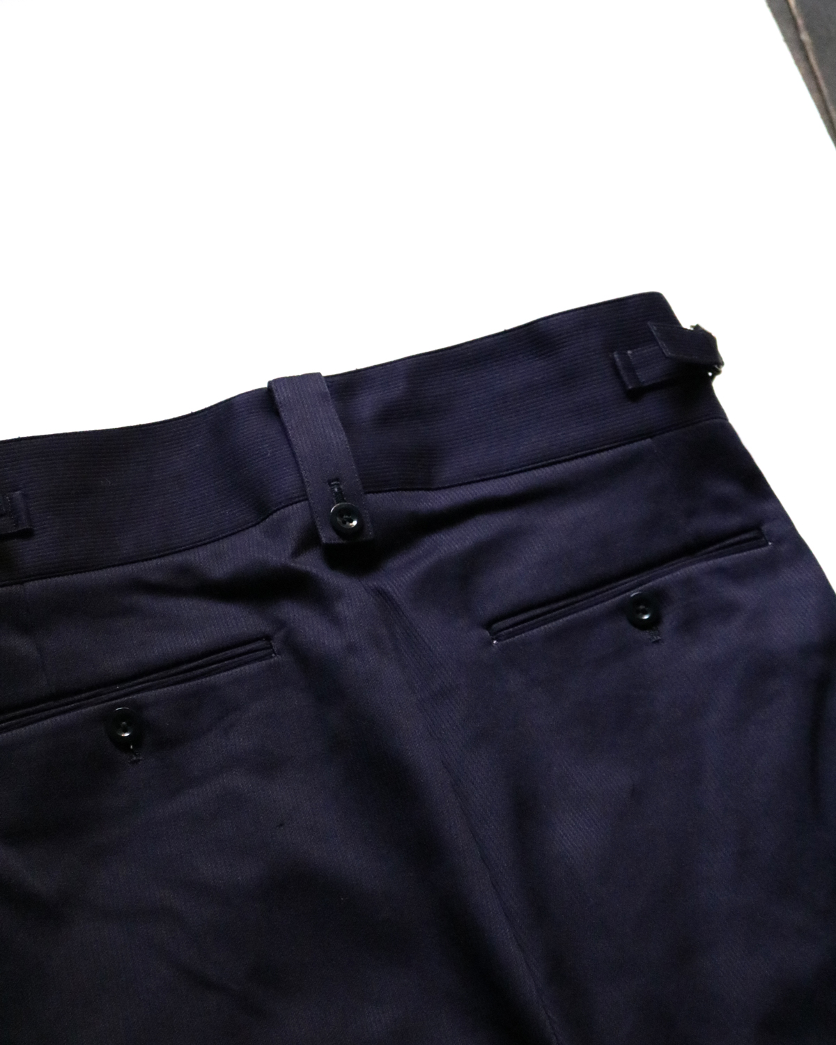 COTTON PIQUE｜BELTLESS - Navy｜NEAT