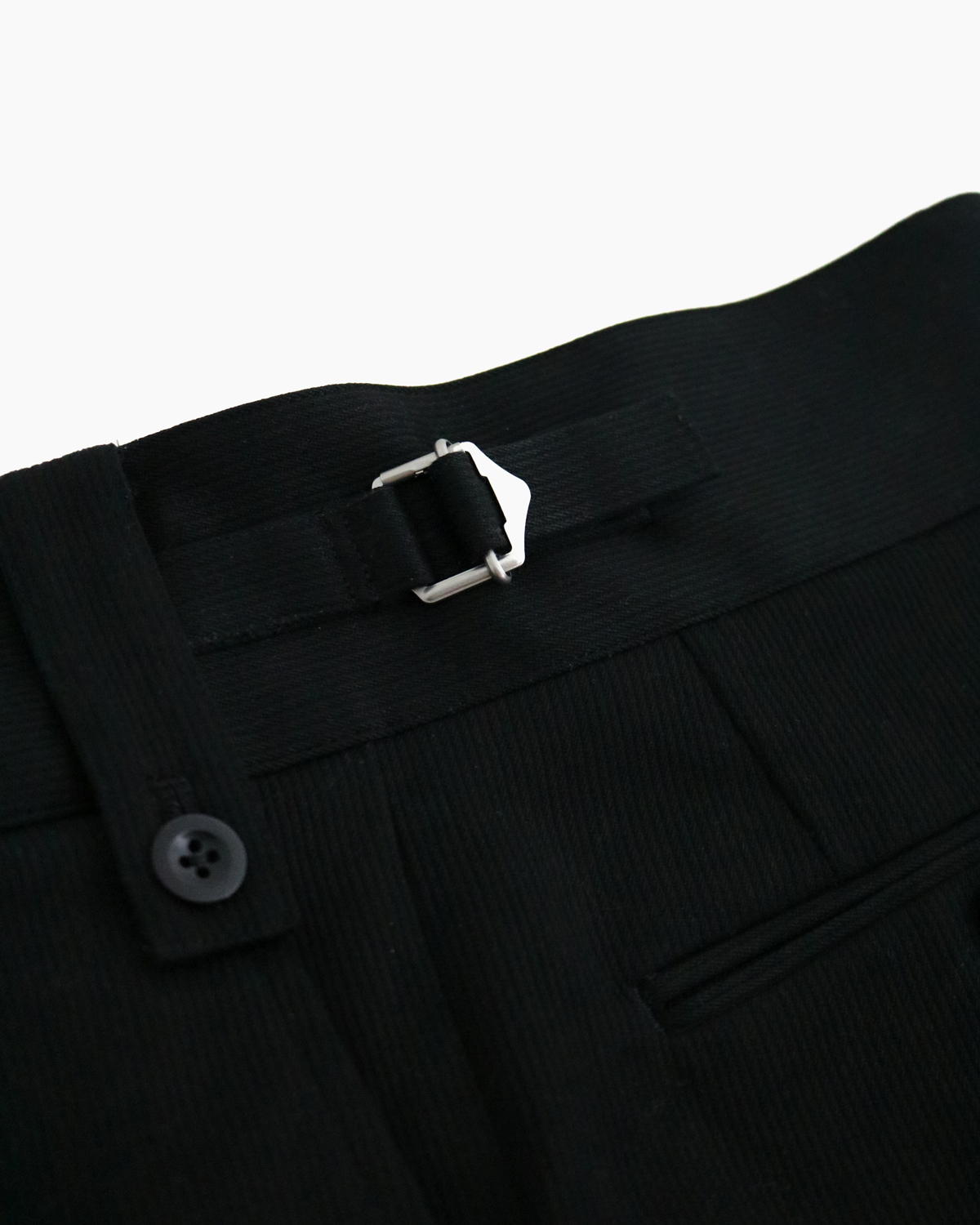 COTTON PIQUE｜BELTLESS - Black｜NEAT