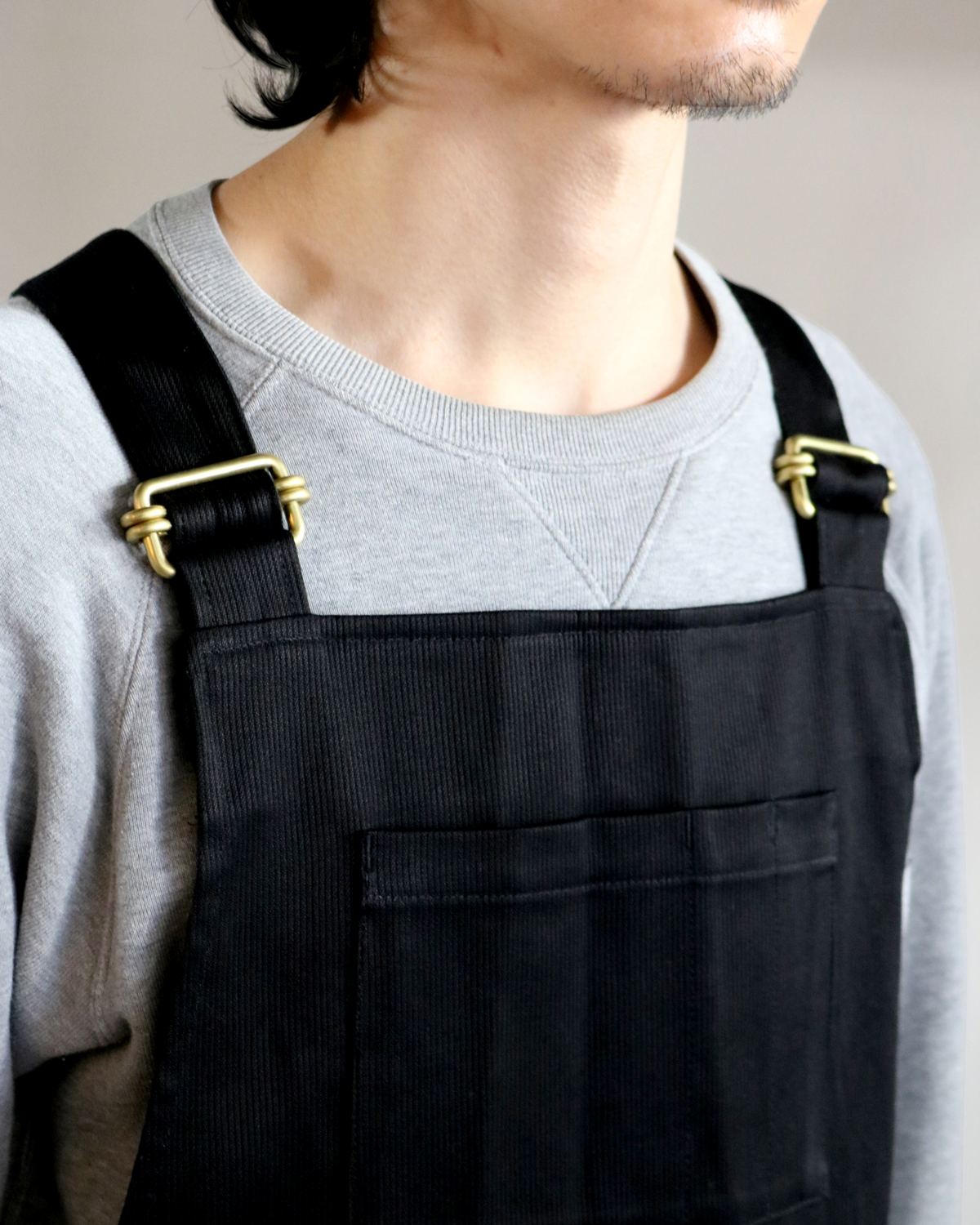 COTTON PIQUE｜OVERALL - Black｜NEAT