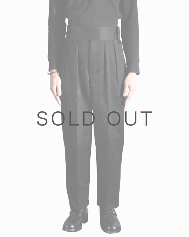 COTTON PIQUE｜BELTLESS – Black｜NEAT