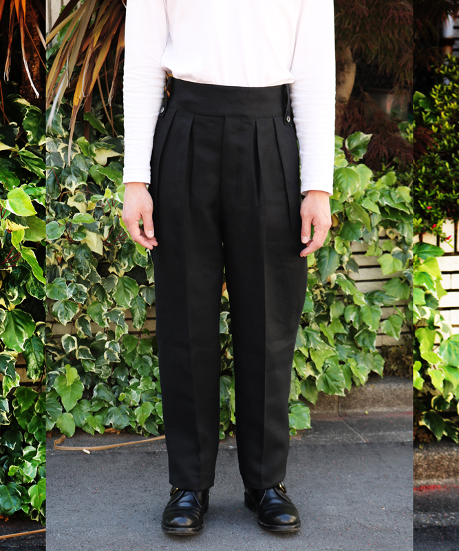 SPENCE BRYSON LINEN｜BELTLESS – Black｜NEAT