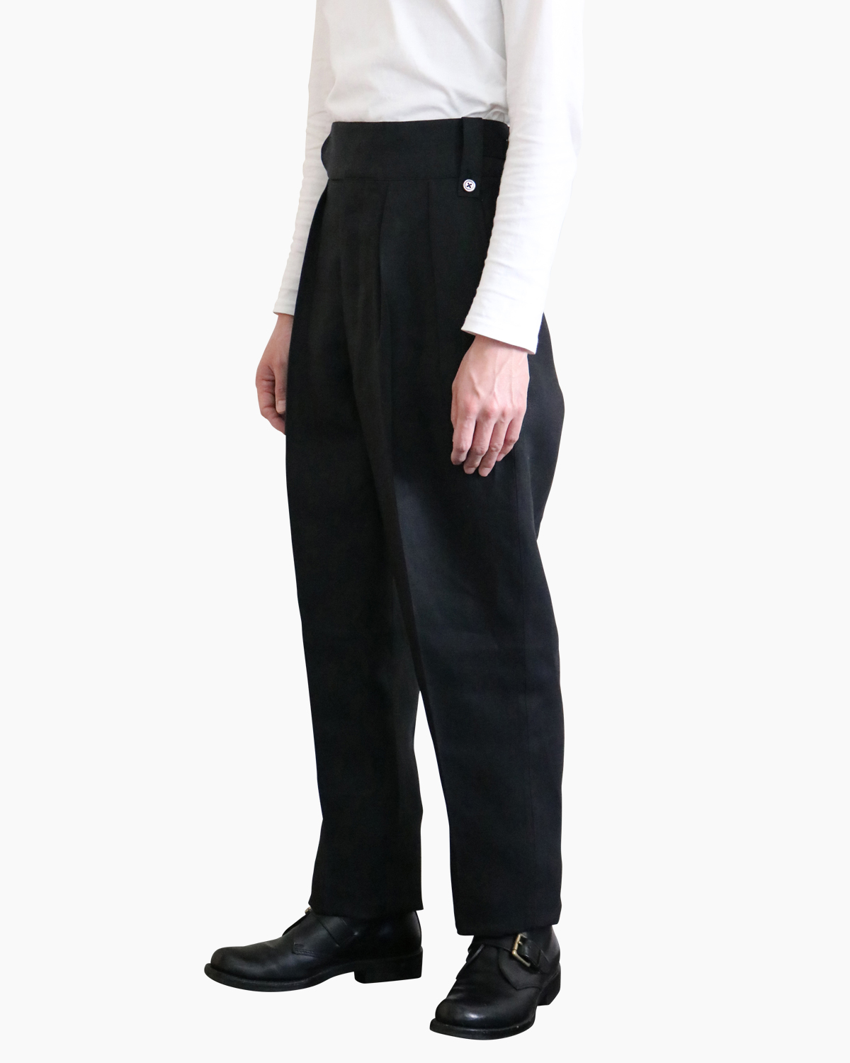 SPENCE BRYSON LINEN｜BELTLESS - Black｜NEAT