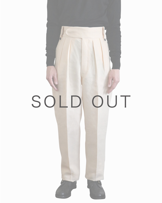 SPENCE BRYSON LINEN｜BELTLESS – Ivory｜NEAT