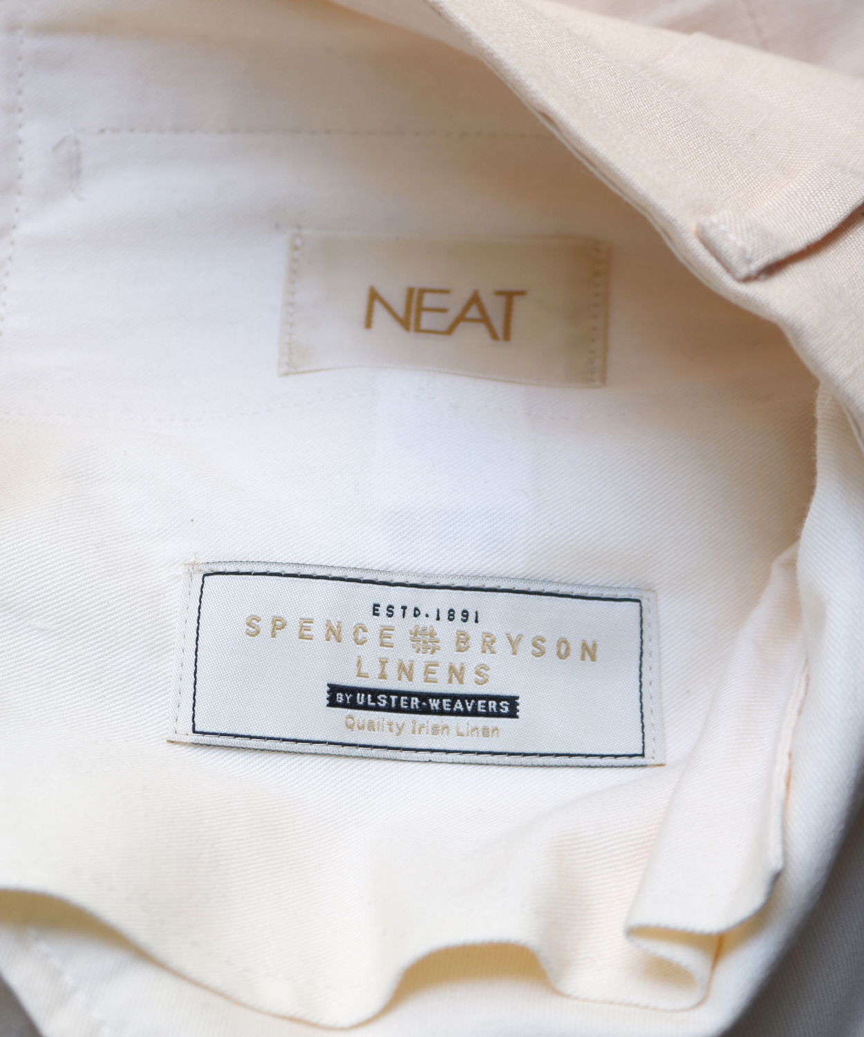 NEAT｜SPENCE BRYSON LINEN｜BELTLESS - Ivory｜PRODUCT｜Continuer 