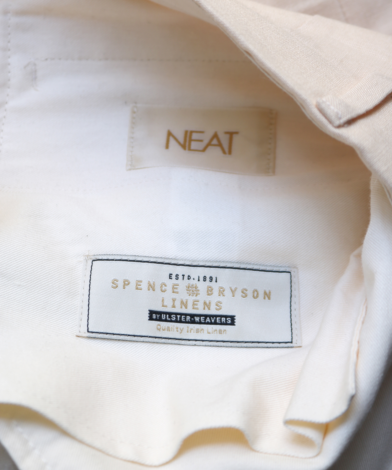 SPENCE BRYSON LINEN｜BELTLESS - Ivory｜NEAT