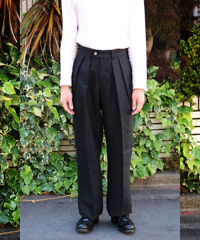 SPENCE BRYSON LINEN｜WIDE – Black｜NEAT