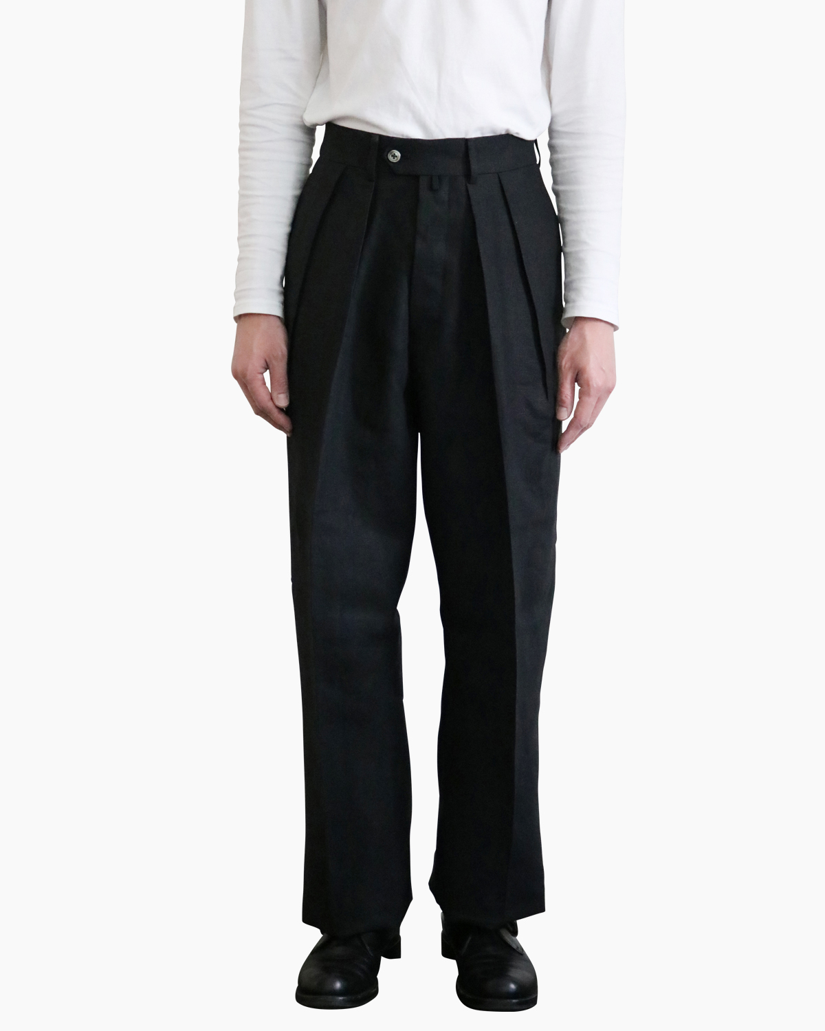 SPENCE BRYSON LINEN｜WIDE - Black｜NEAT