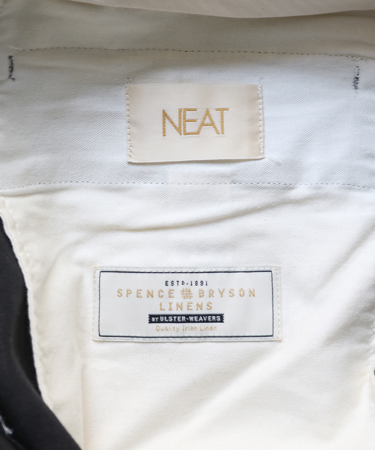 NEAT｜SPENCE BRYSON LINEN｜TAPERED - Black｜PRODUCT｜Continuer Inc 